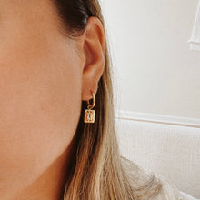 Load image into Gallery viewer, CZ Pendant Huggie Hoops