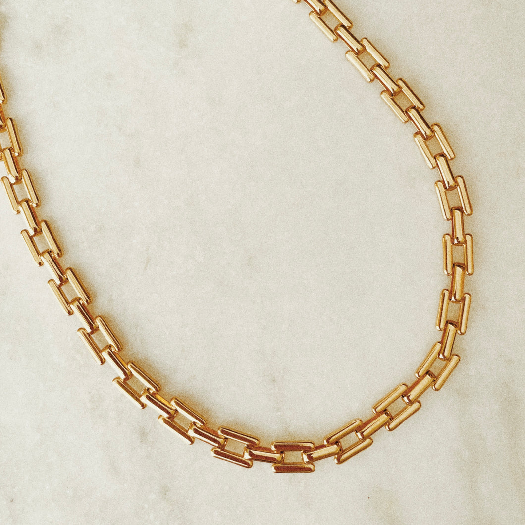 Square Link Chain Necklace